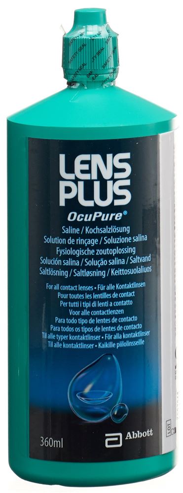 LENS PLUS OcuPure Kochsalzlösung Lös Fl 360 ml