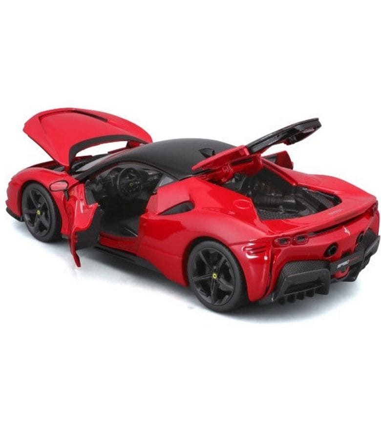BBurago Ferrari R&P SF90 Stradale Rot 1:18 Sammlermodell im Massstab 1:18
