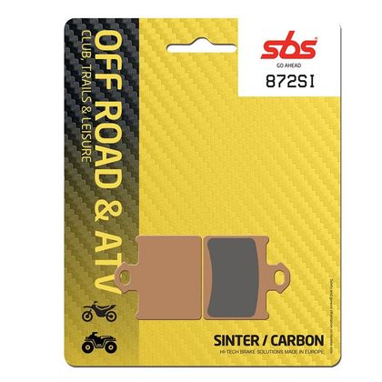 Plaquettes de freins SBS 872SI Sinter Métal Fritté Racing arrière