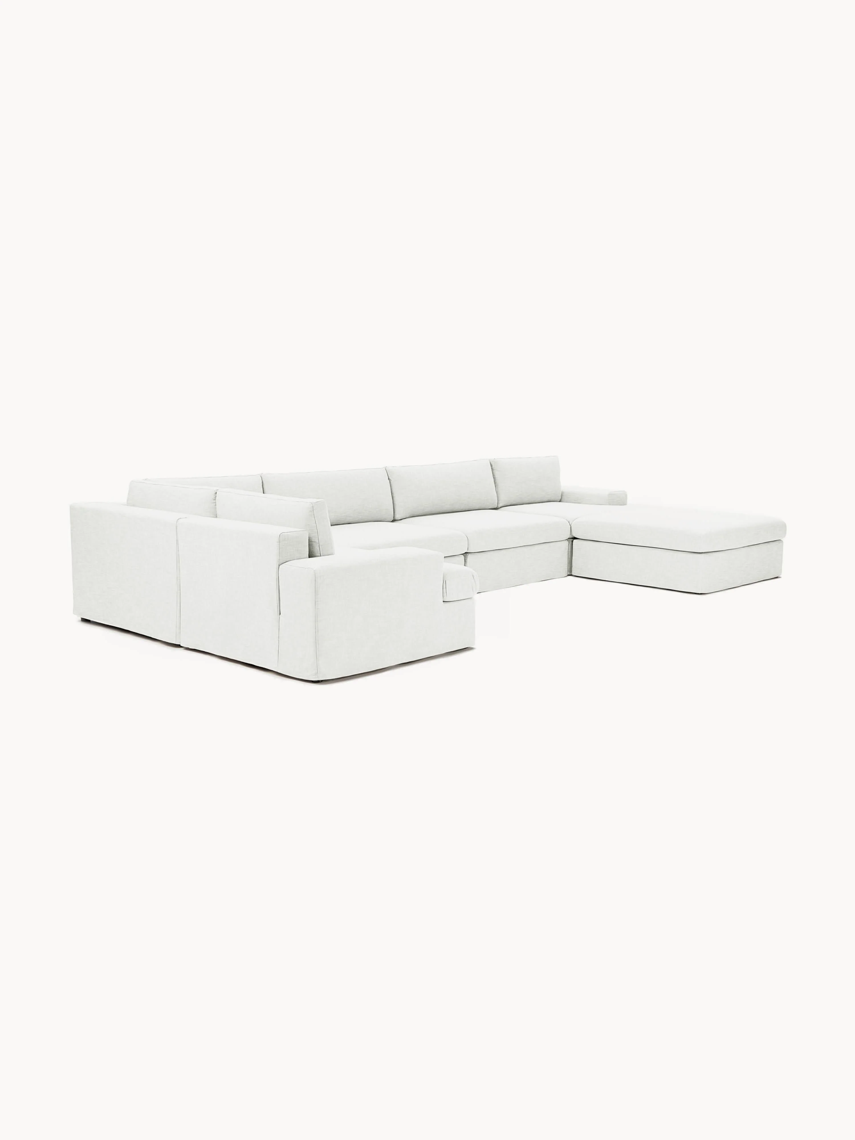 Modulaire U-bank Russell met afneembaar hoezen