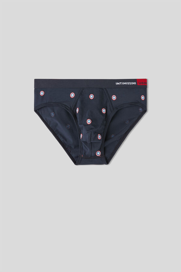 Cueca Marvel Capitão América em algodão Supima® Natural Fresh