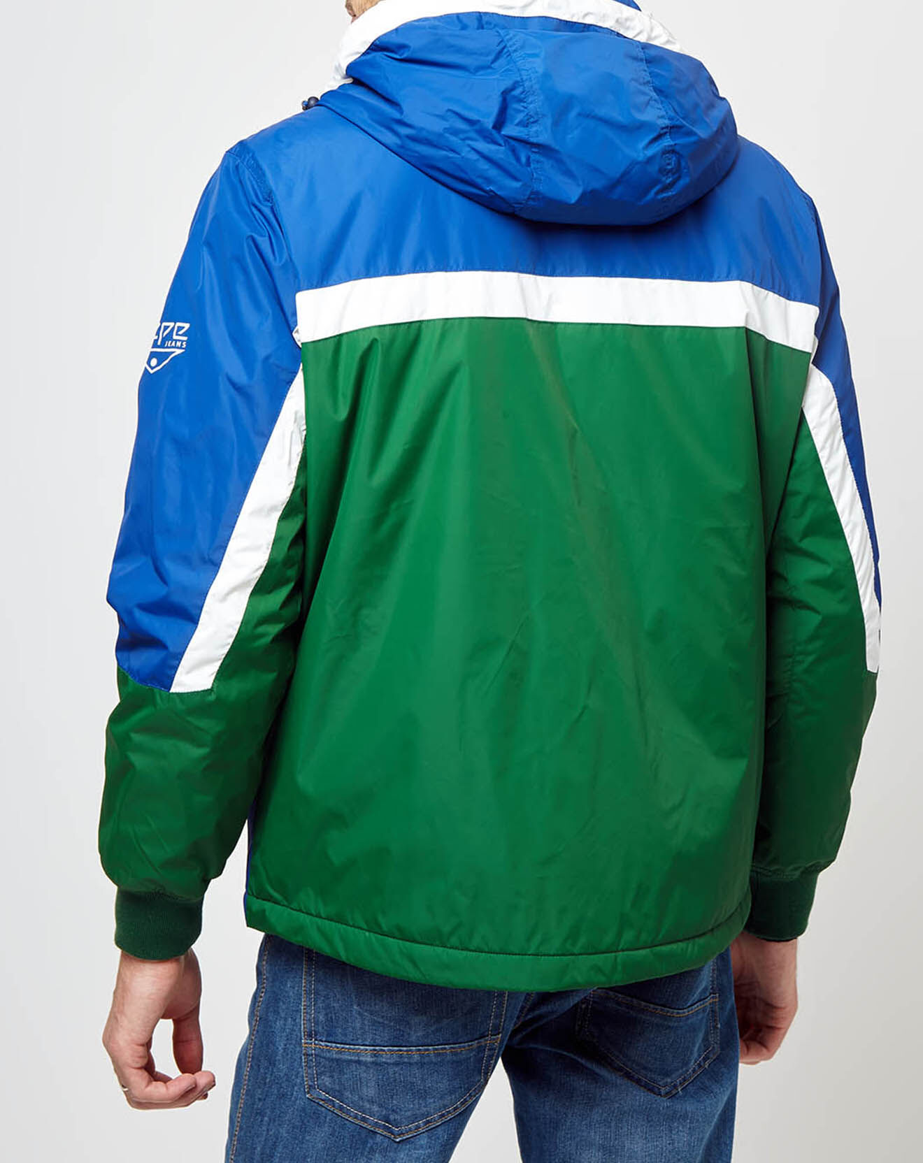 Pepe Jeans Veste coupe-vent Leonardo vert/bleu