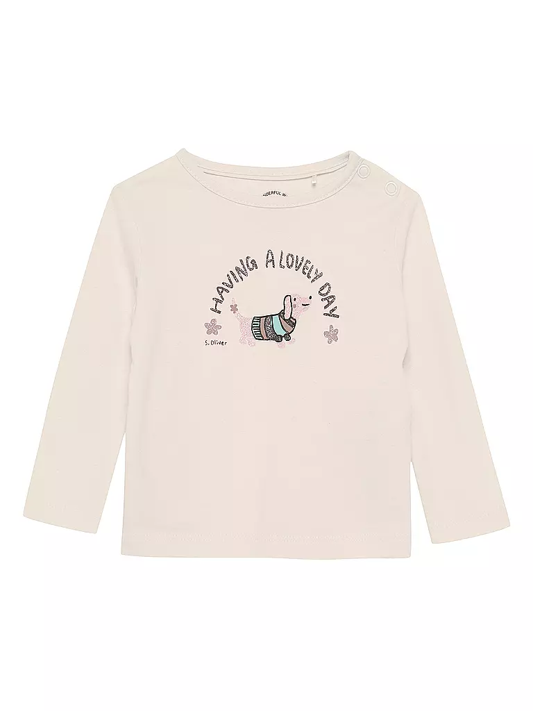S.OLIVER Baby Langarmshirt weiss