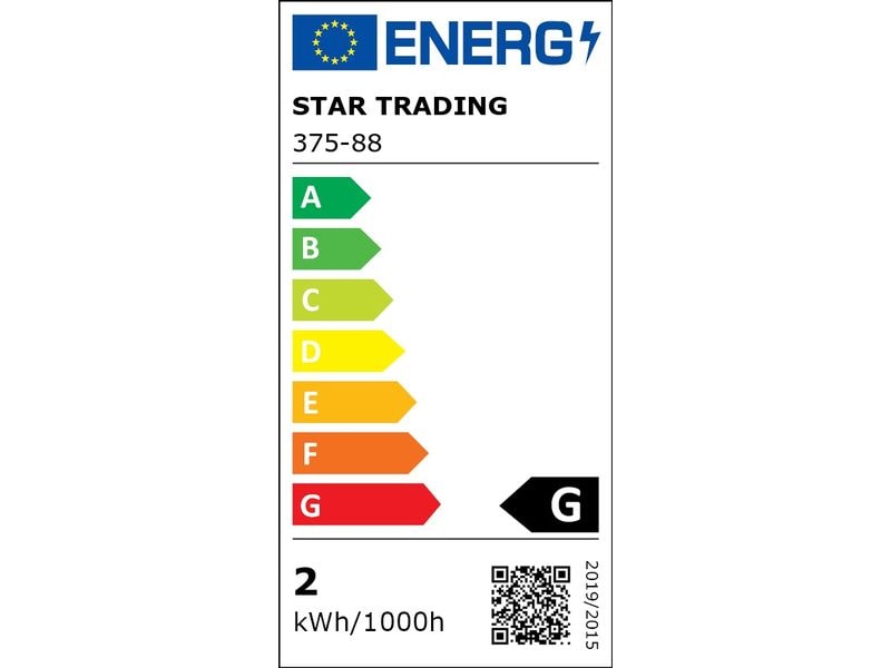 Star Trading Lampe Opaque Filament ST26  2 W (16 W) E14 War Mattiertes Leuchtmittel in Kolbenform