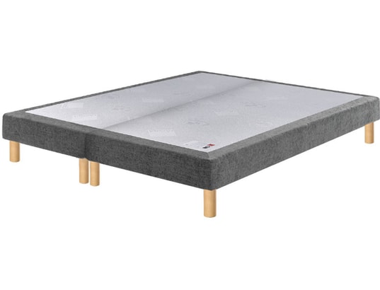 EPEDA - Sommier 2 x 80 x 200 Bristol chenille gris 1620 (160x200)