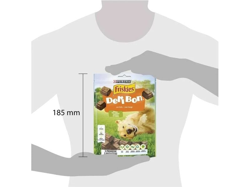Purina Friskies Snack Deli-Bon mit Huhn 130 g Ergänzungsfuttermittel für ausgewachsene Hunde