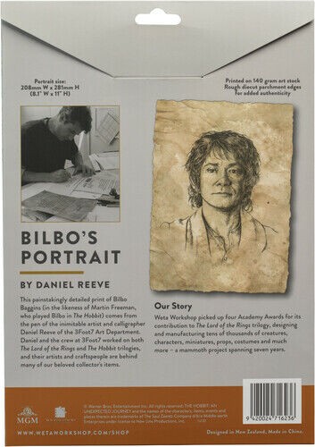 The Lord of the Rings - Portrait of Bilbo Baggins Statue Art Print