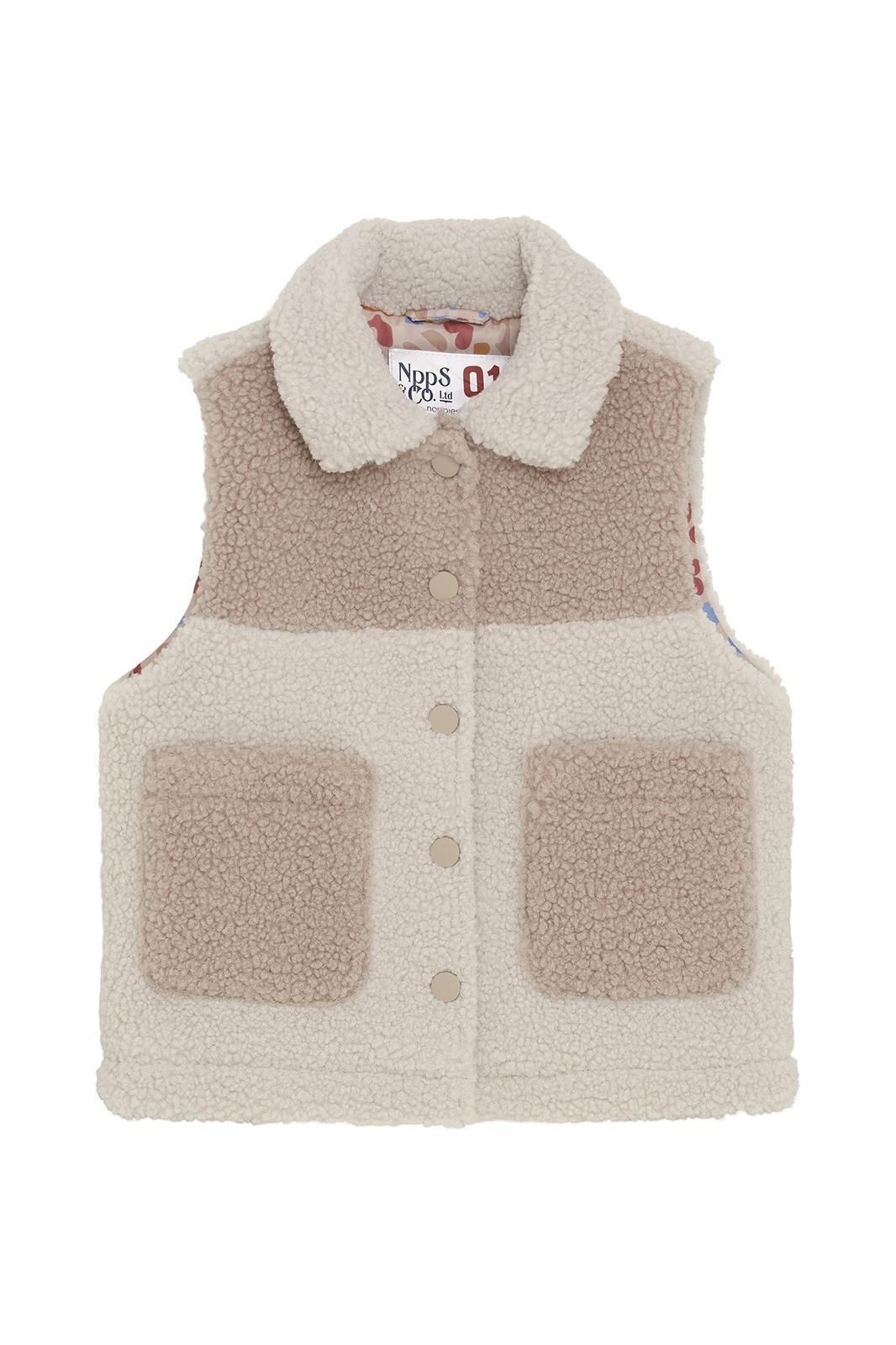 Noppies Kids Bodywarmer Pittsboro - Backprint - Wood Ash