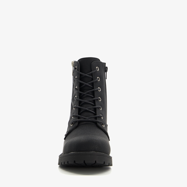 Blue Box dames veterboots zwart