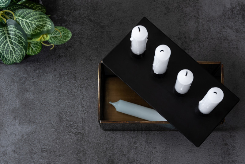Candle Holder Boxed Rectangle