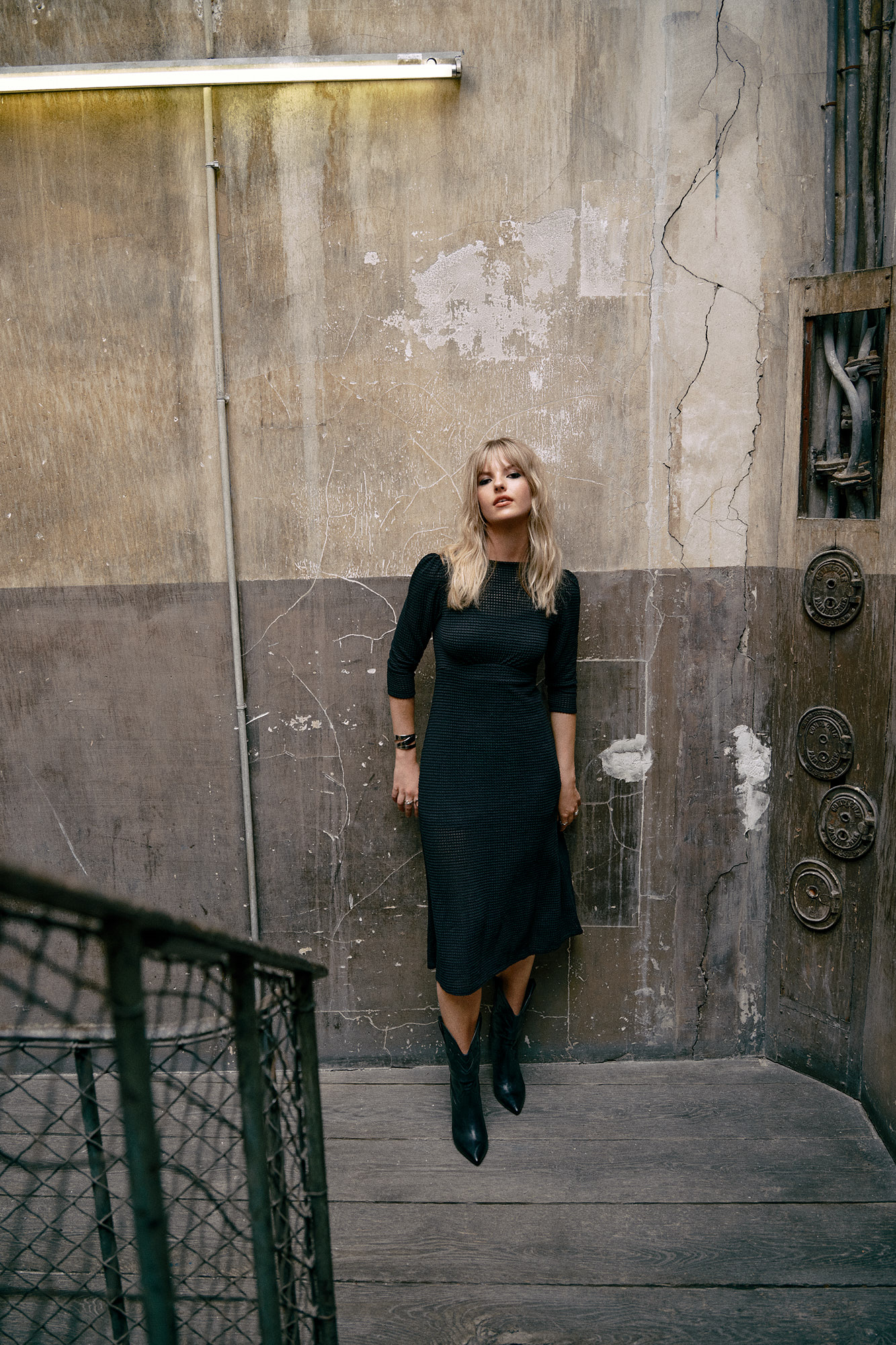 Vestido de malha evasê
