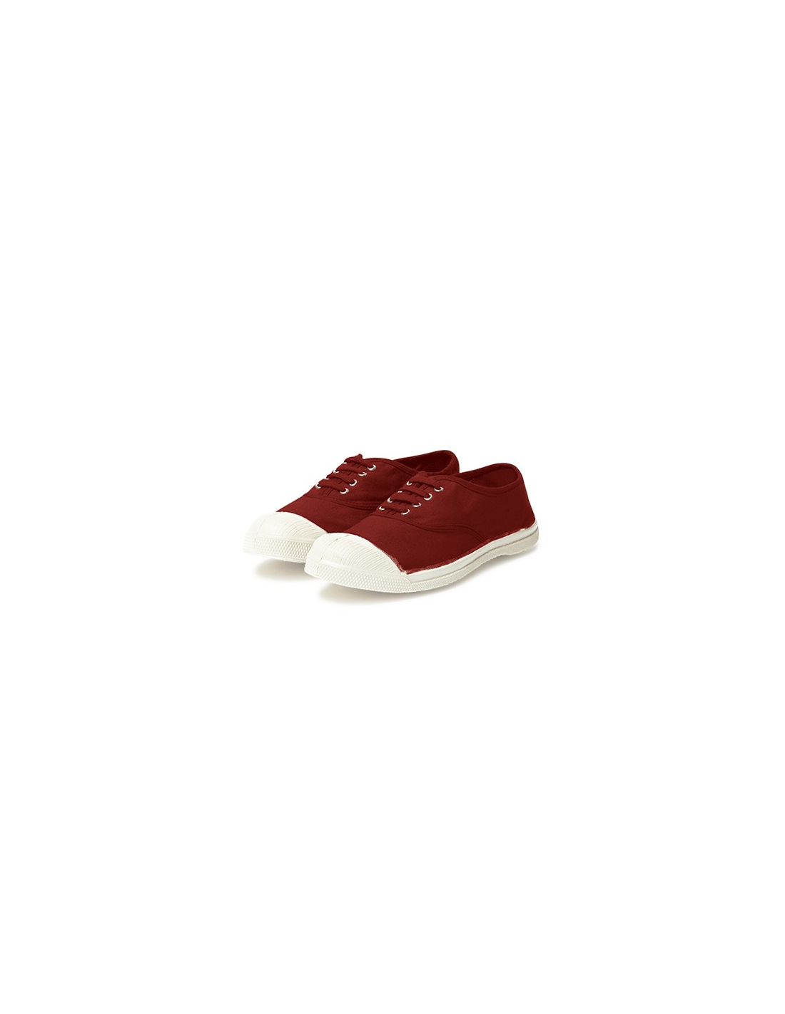 bensimon baskets de ville femme tennis lacets femme rouge