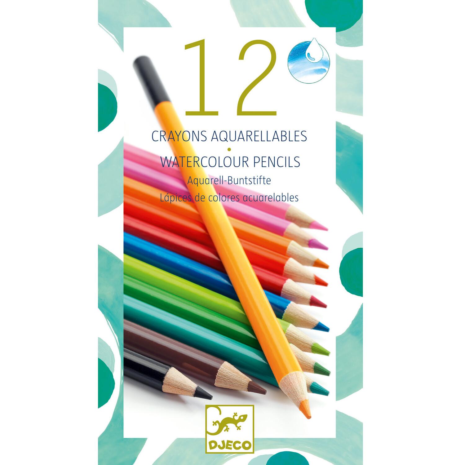 Djeco | Aquarelpotloden | 12 stuks