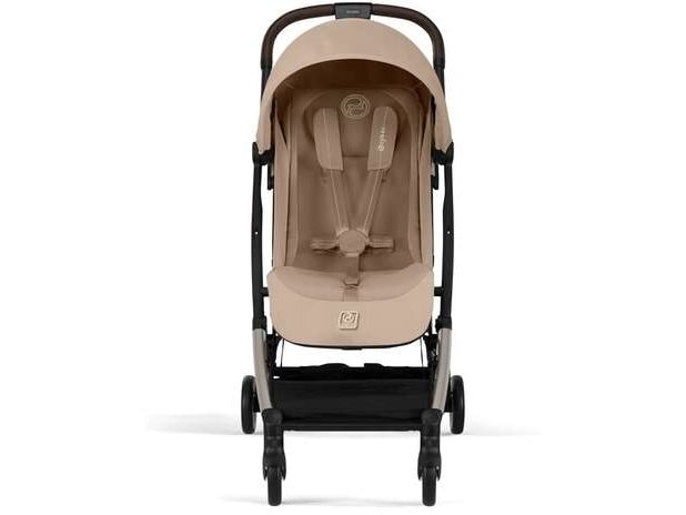 CYBEX Gold Buggy Orfeo Almond Beige Kompakter Reisebuggy mit Handgepäckmasse