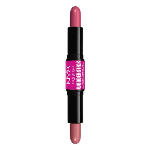 NYX Professional Makeup Wonder Stick Dual-Ended Cream Blush Stick, 01 Light Peach   Baby Pink