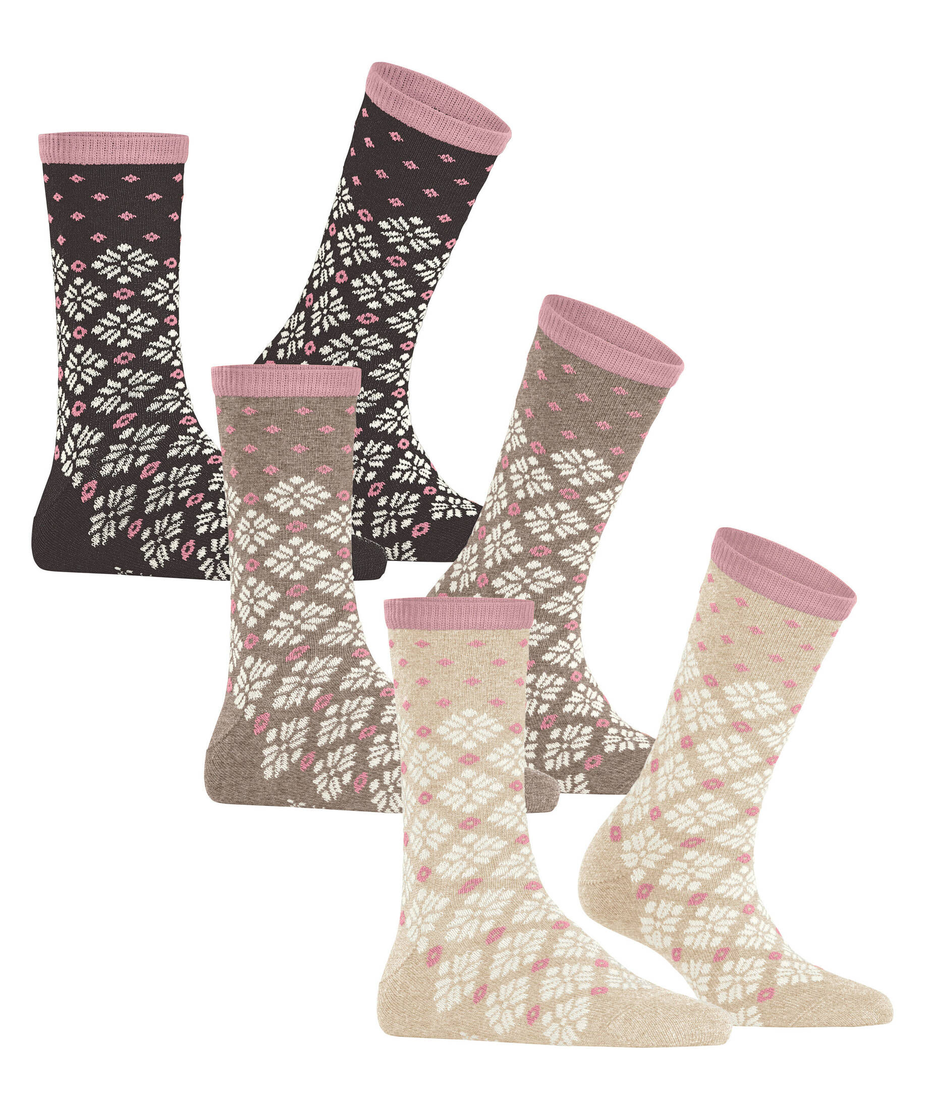 Esprit| Damen Socken Norwegian 3-Pack