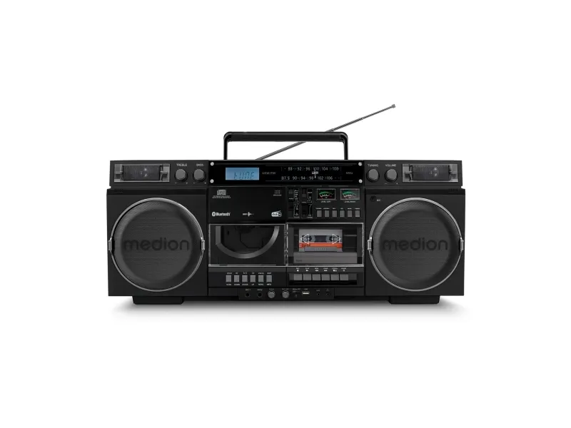 MEDION LIFE P66538, Sort, 20 W, 2-vejs, DAB , FM, PLL, LCD, 10 m