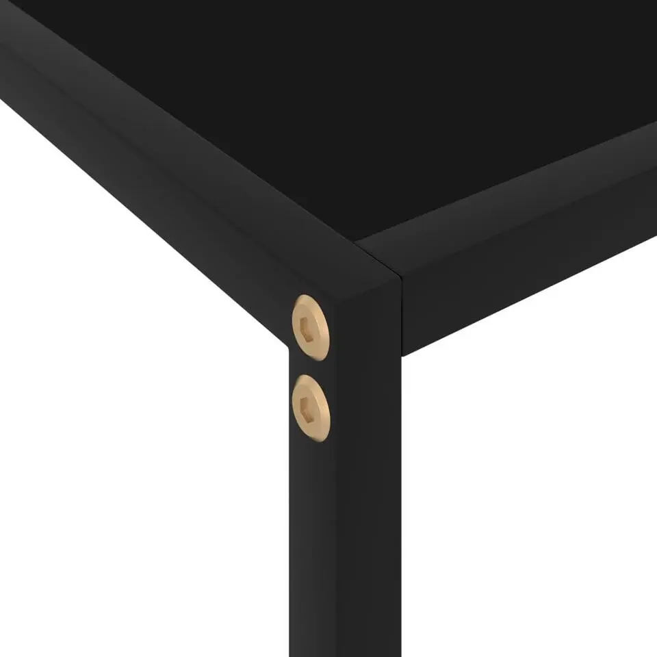 vidaXL - Wandtafel - Zwart - Glas - 60 x 35 x 75 cm