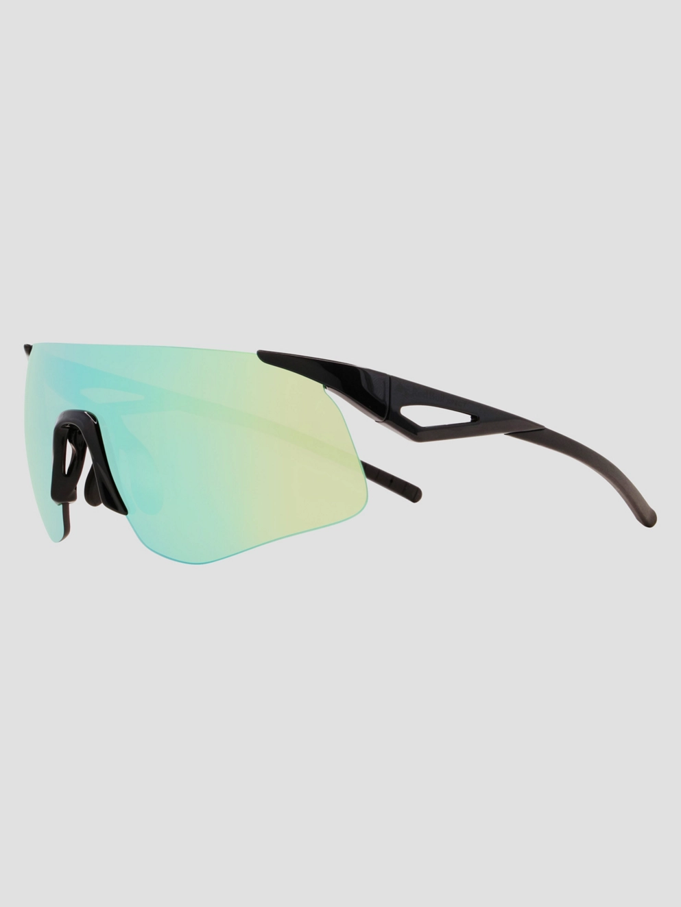 Red Bull SPECT Eyewear MARK-04 Black Sunglasses smoke with green mirror