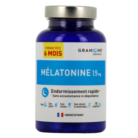 Granions Mélatonine 1,9 mg Endormissement rapide