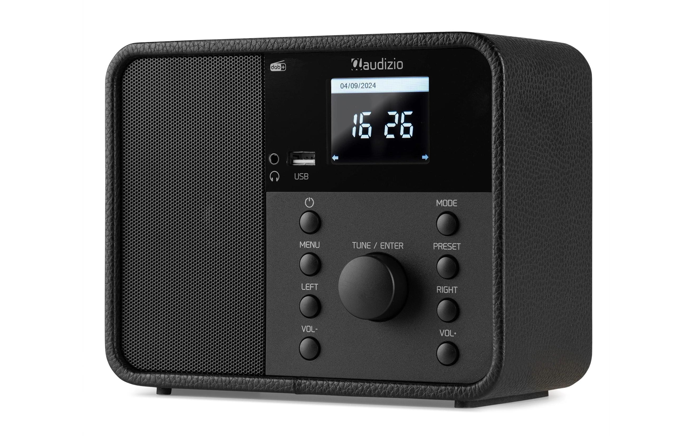 Internet Radio Nardo Schwarz<br>Kompaktes WLAN- und DAB+-Radio