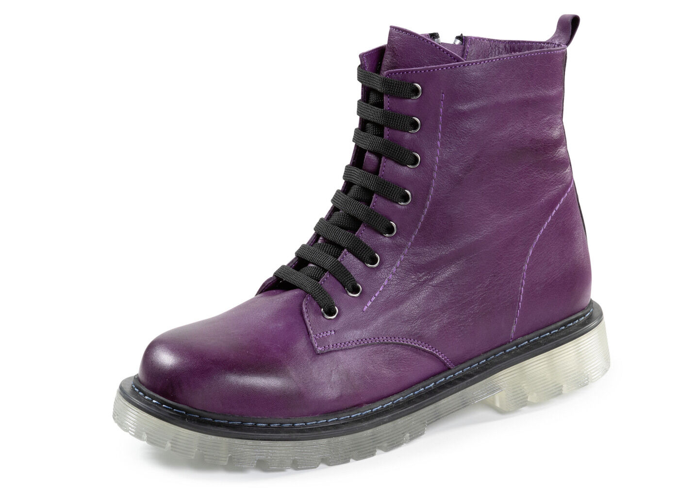 Gemini Schnür-Stiefelette aus weichem Rind-Nappaleder