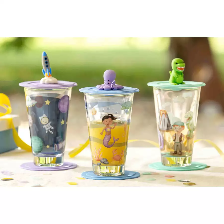 Leonardo Kinderbecherset Bambini Avventura 300 ml hellblau