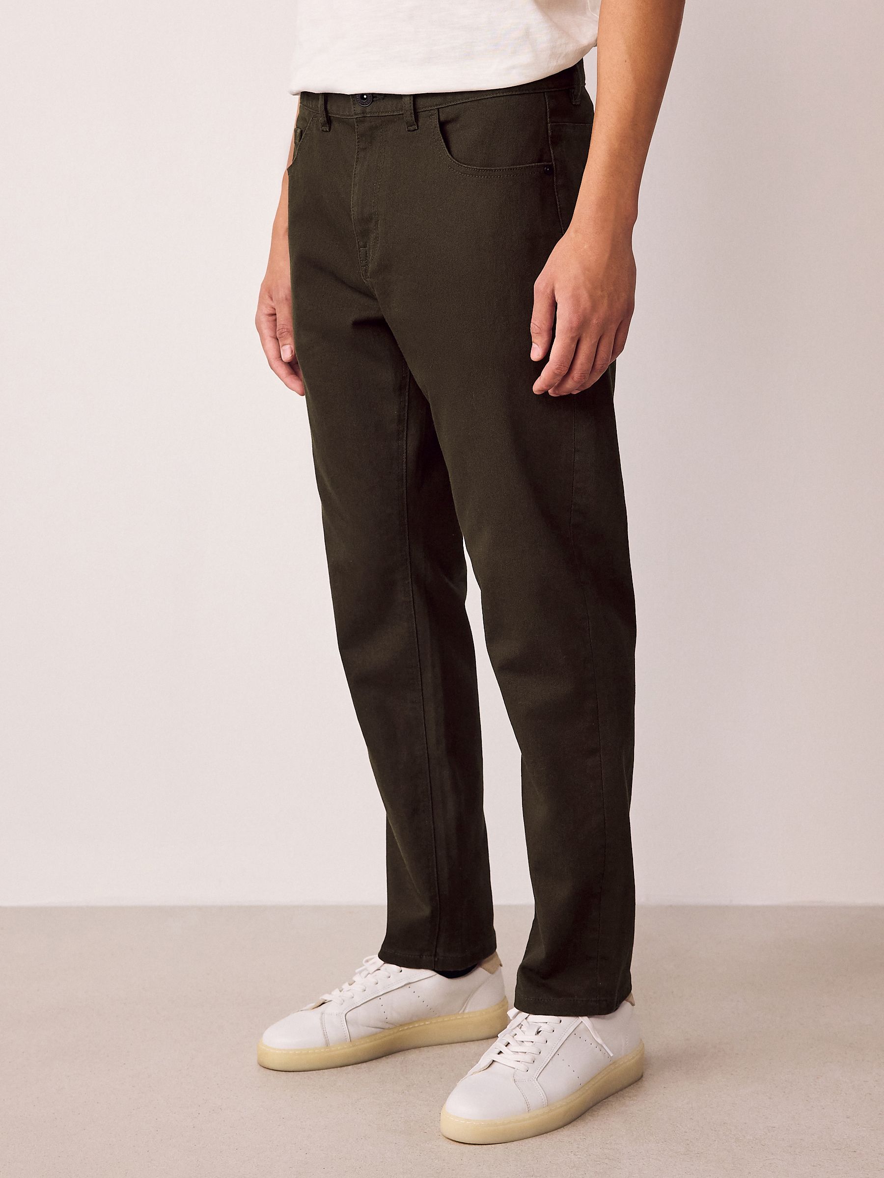 Bruin - Enkele - Slim fit klassieke stretchy jeans