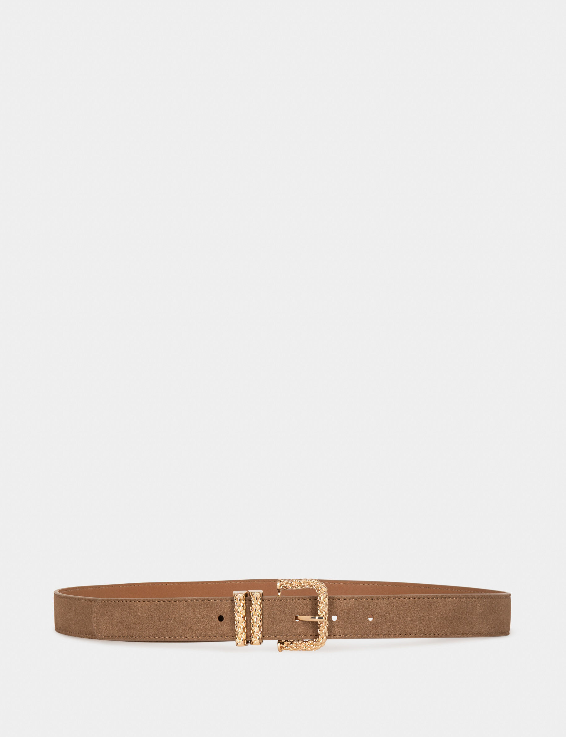 Ceinture à double passant marron femme - marron