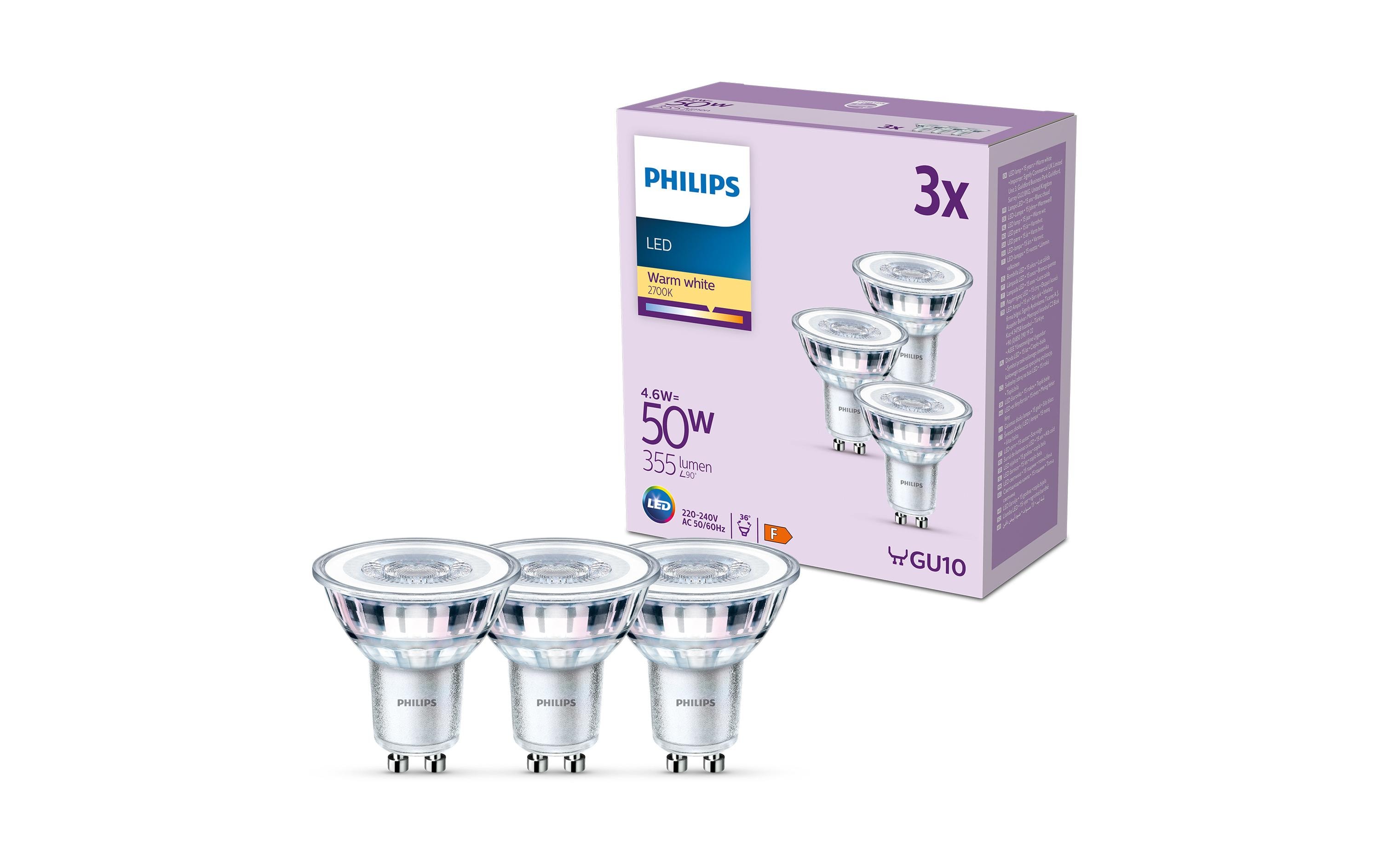 Lampe LEDClassic 50W GU10 WW 36D ND 3CT/8 EC WarmweissClassic LED GU10 Lampe