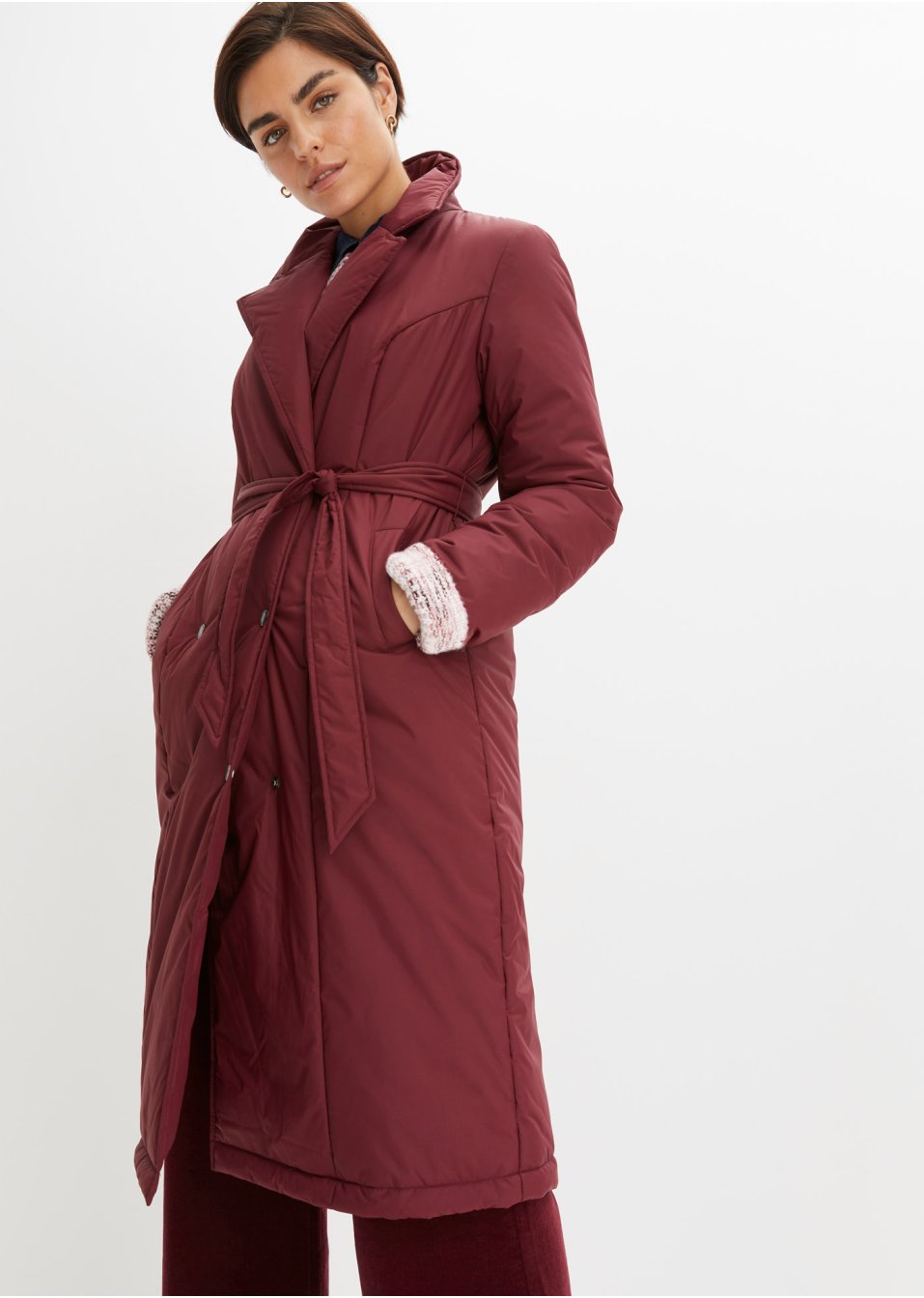 Trench-coat matelassé