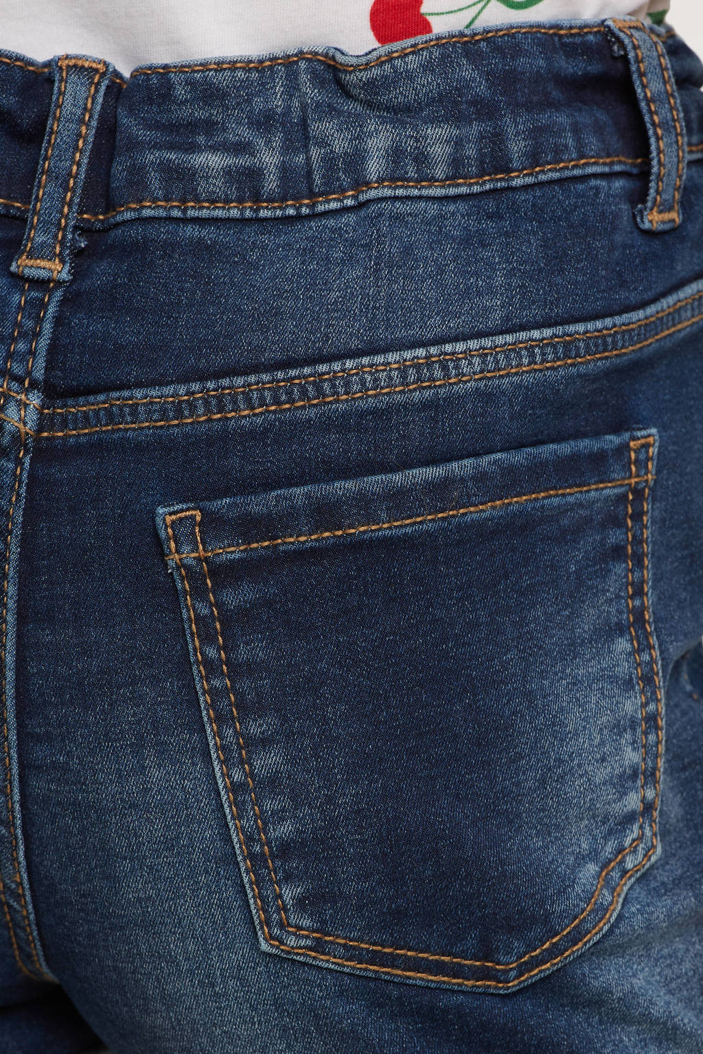anytime denim short donkerblauw