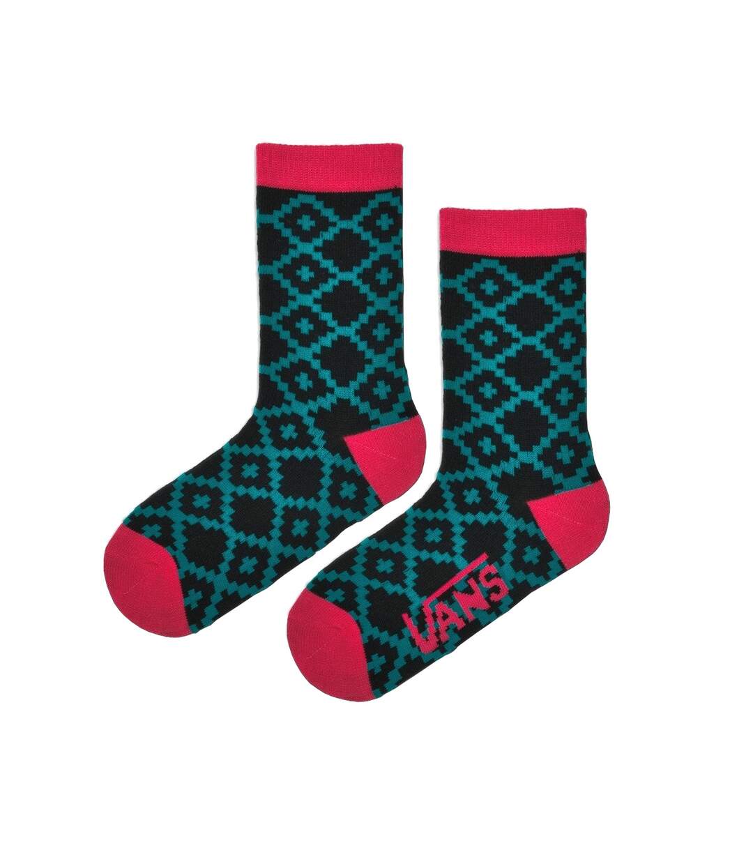 Vans - Chaussettes KALEY - Femme (Noir / Bleu sarcelle / Rose) - UTUT838