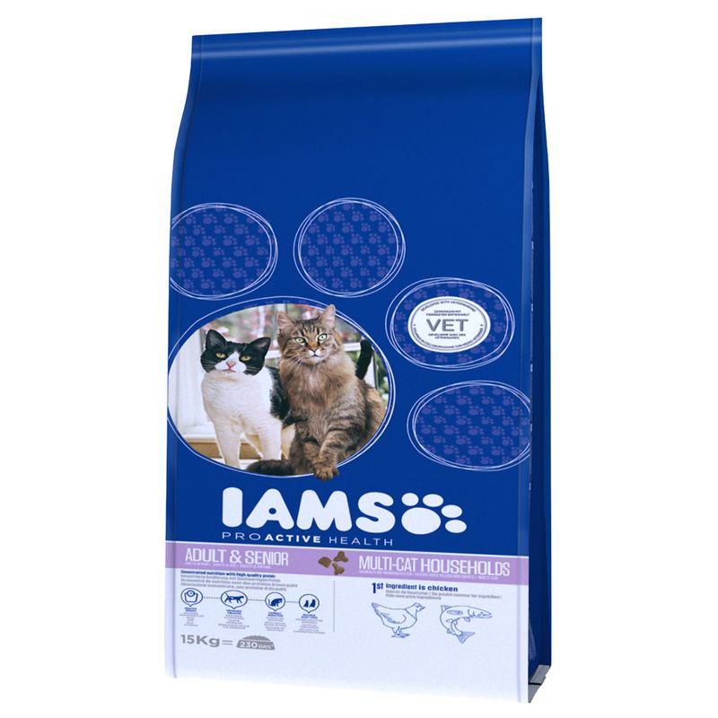 IAMS Pro Active Health Adult Multi-Cat Household à prix discount sur bitiba.fr