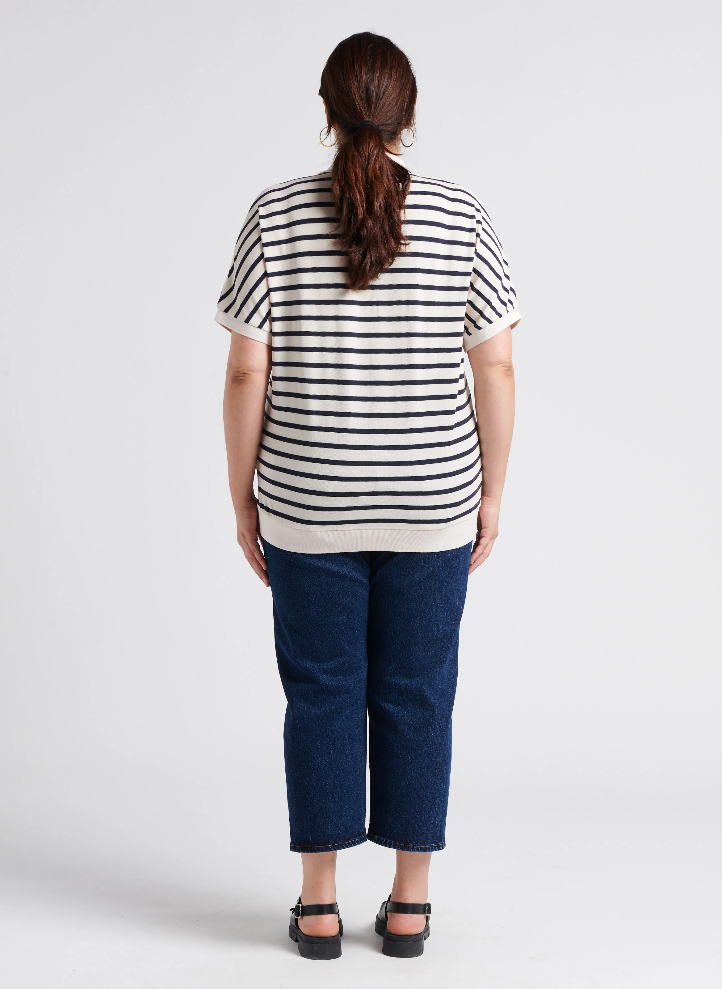 PL 501 CROP - Jean droit taille haute | Jean brut