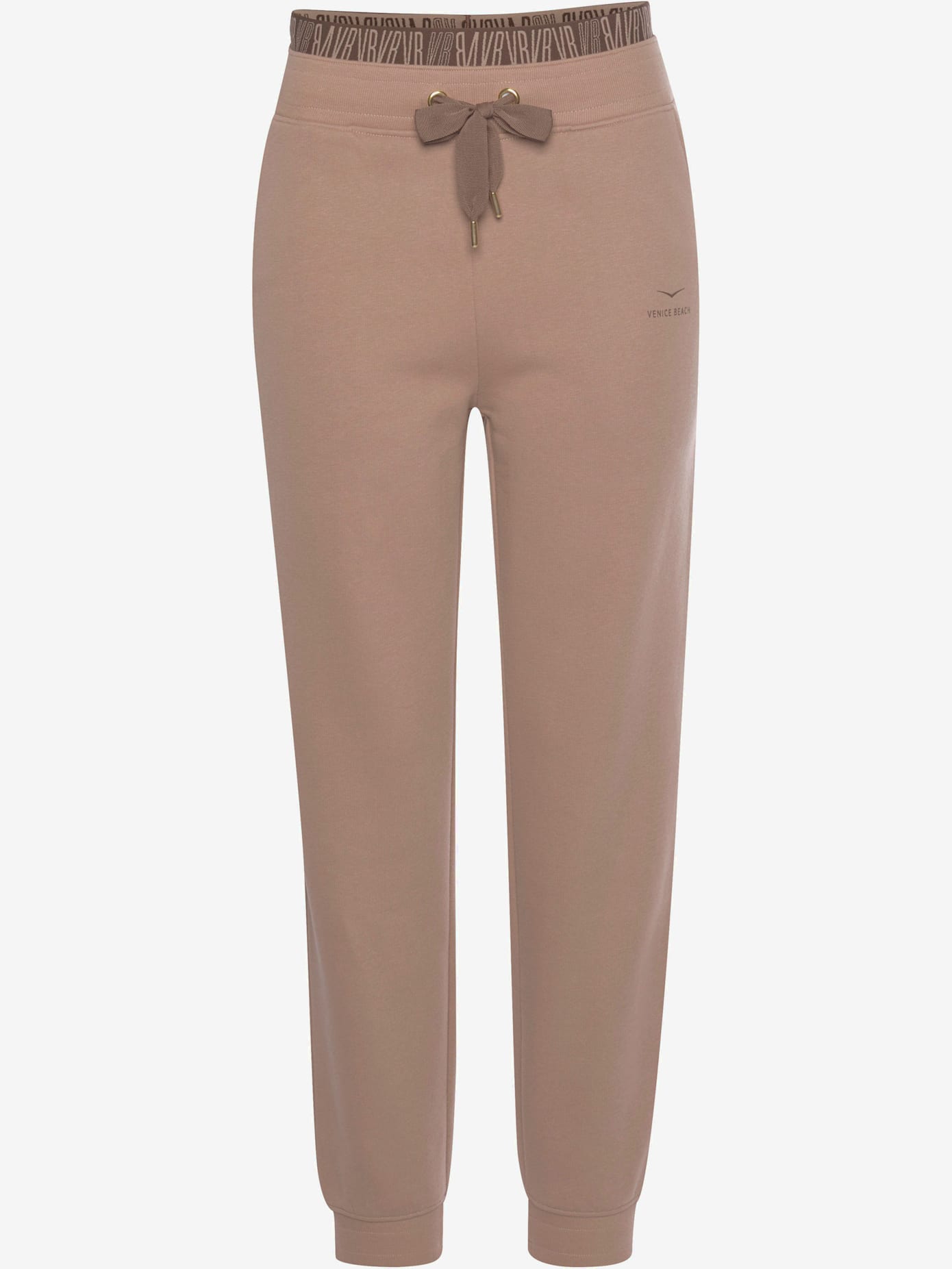 Pantalon molletonné empiècement imprimé à la ceinture