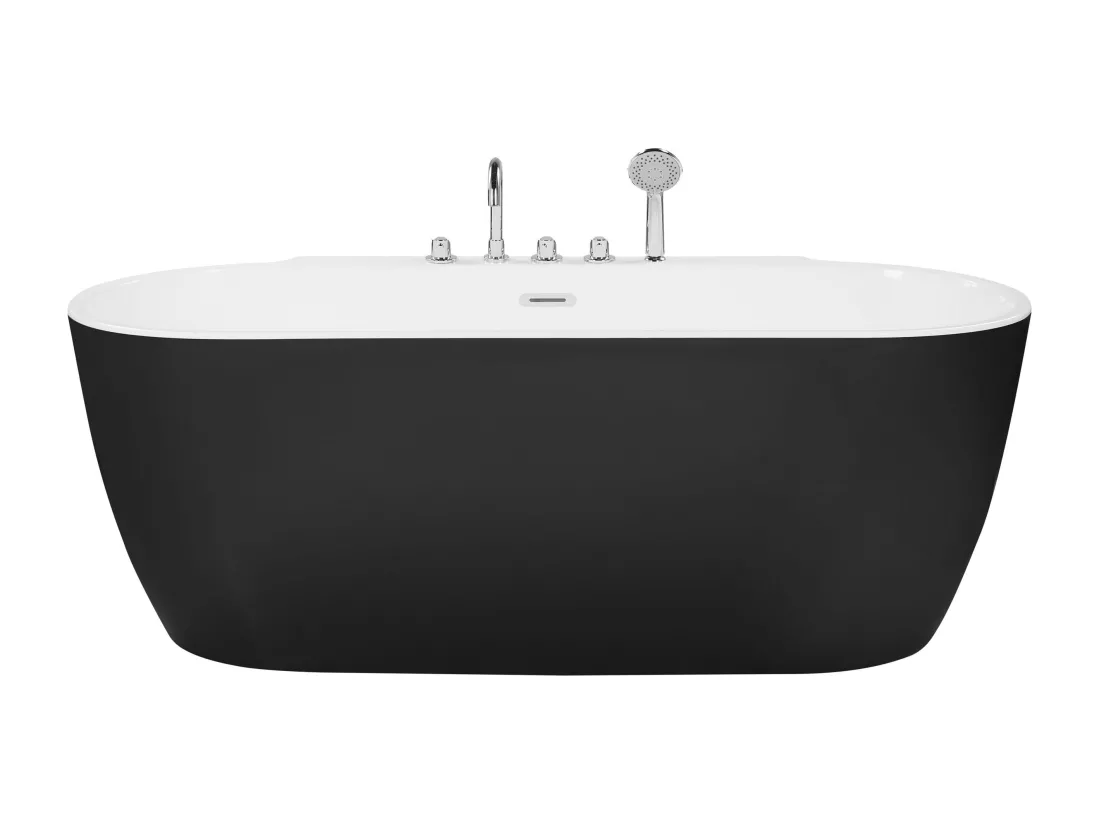 Baignoire îlot noire 170 x 80 cm ROTSO