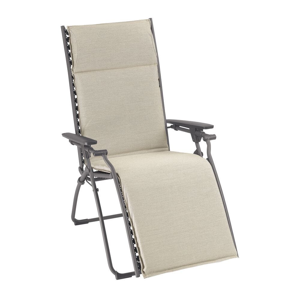 Gepolsterte Zero-Gravity-Relaxliege Bayanne Hedona Beige Latte