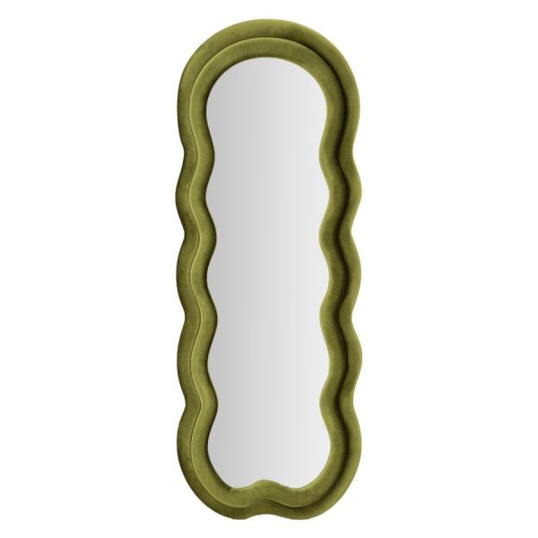 Mauro Ferretti Miki Espelho de Parede Veludo Verde cm 60X4X160 - 066118000V