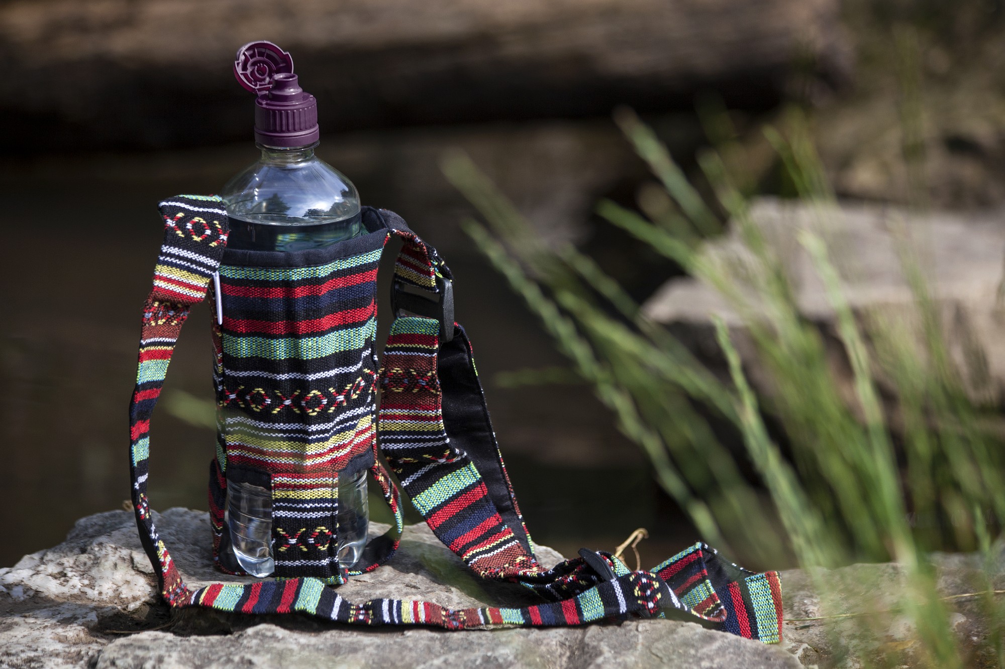 Flaschenhalter Nepalstyle, multicolor, Ø 8 cm, H 20 cm günstig bestellen