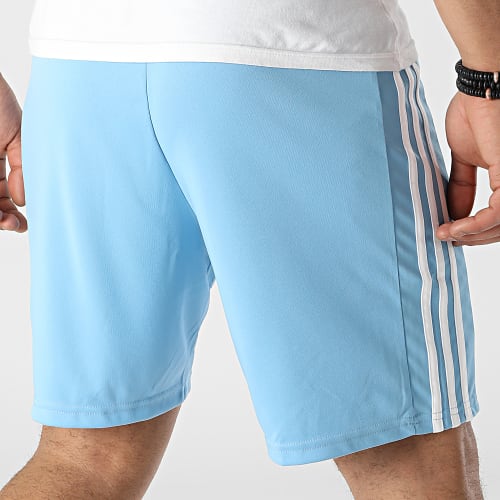 Short Jogging A Bandes GN6720 Bleu Clair