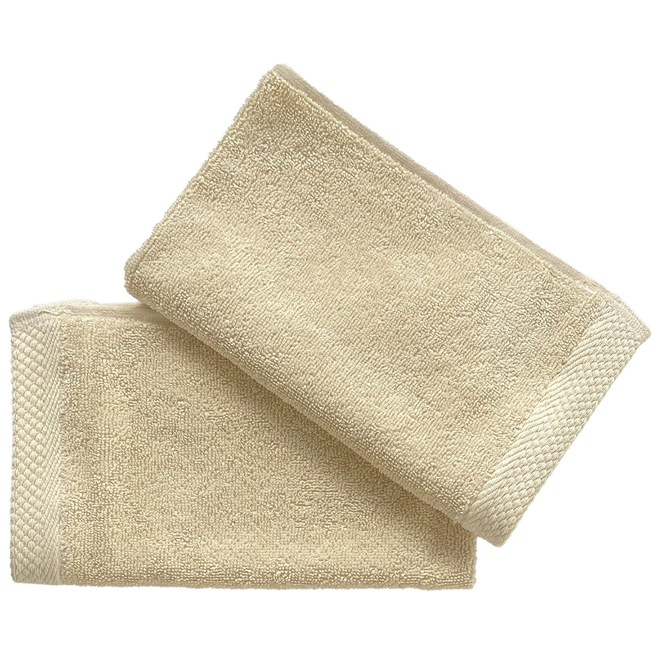 Soft by Perle de Coton 2 Serviettes Invité ivoires