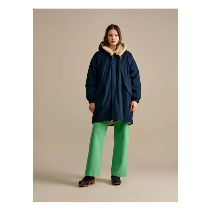 Bellerose Parka Fourrée Laos - Collection Femme  | Bleu marine