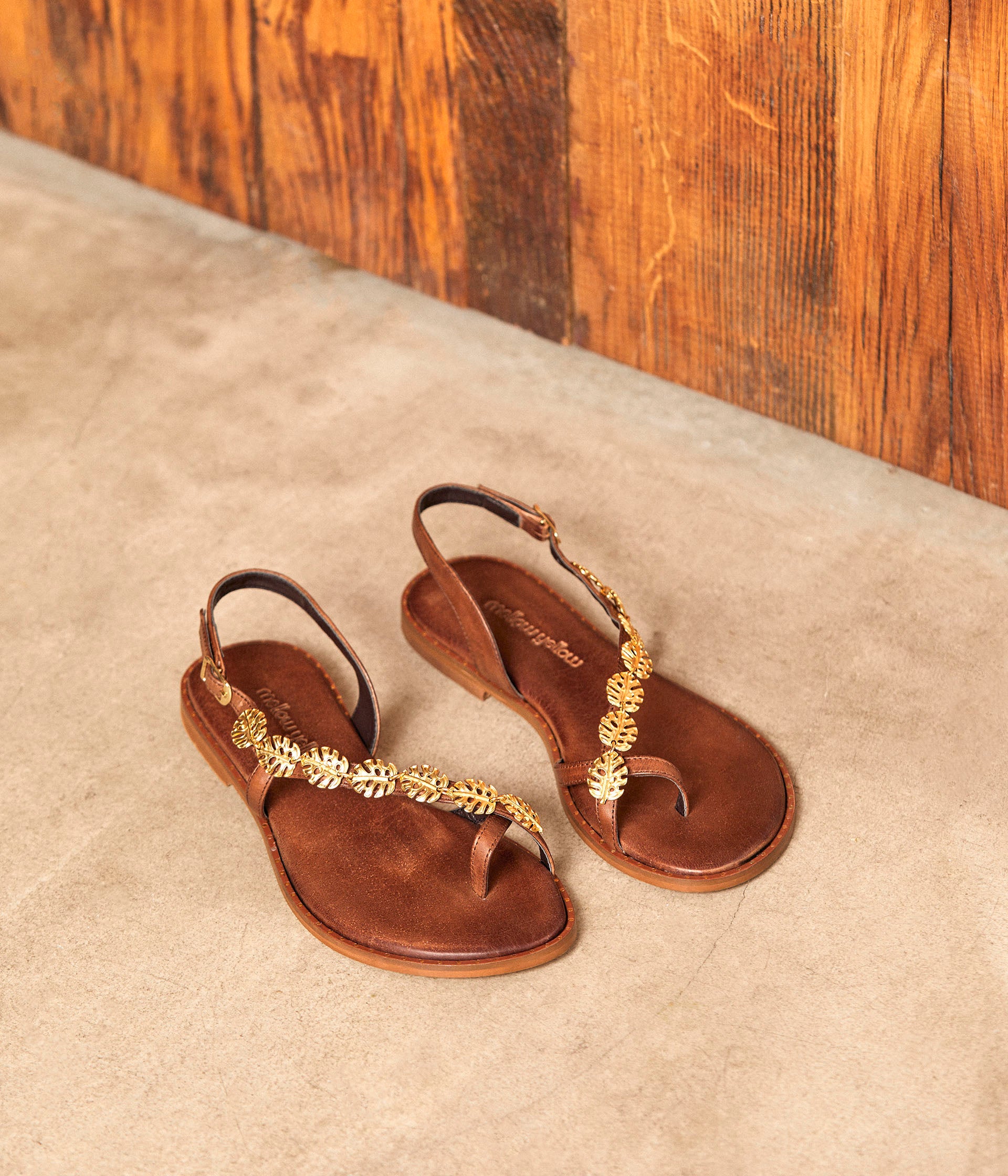 Sandales marron Octavie
