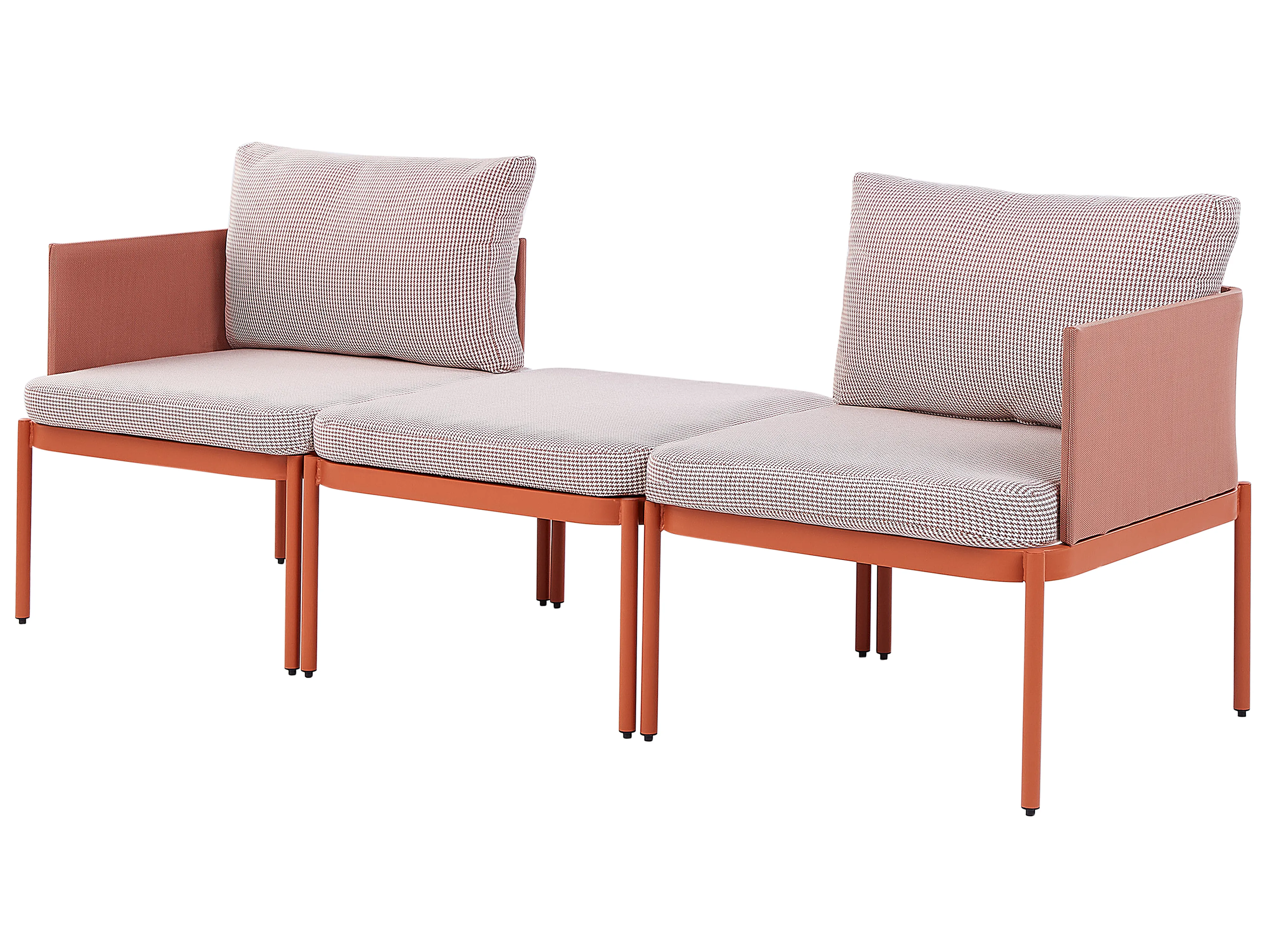 Loungeset met tafel 2-zits TERRACINA Metaal Oranje