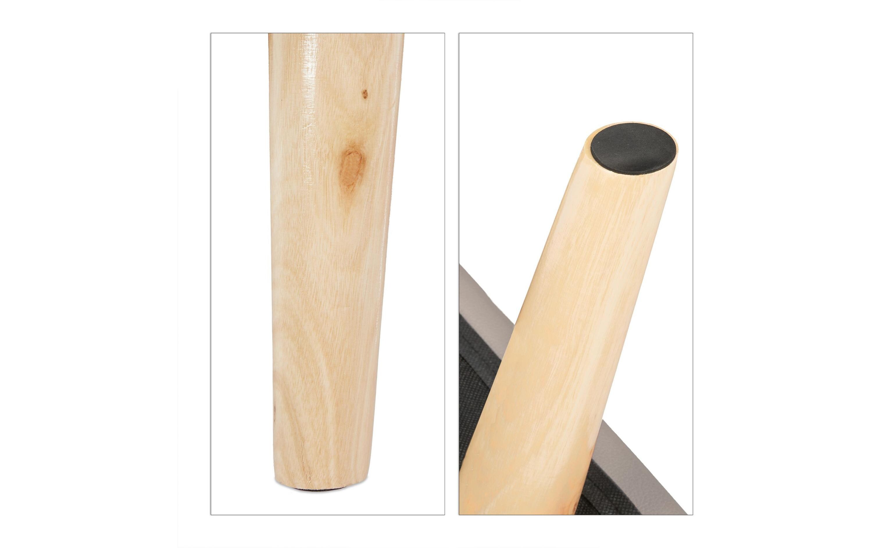 Hocker HellgrauSitzhocker mit Stauraum aus Kunstleder