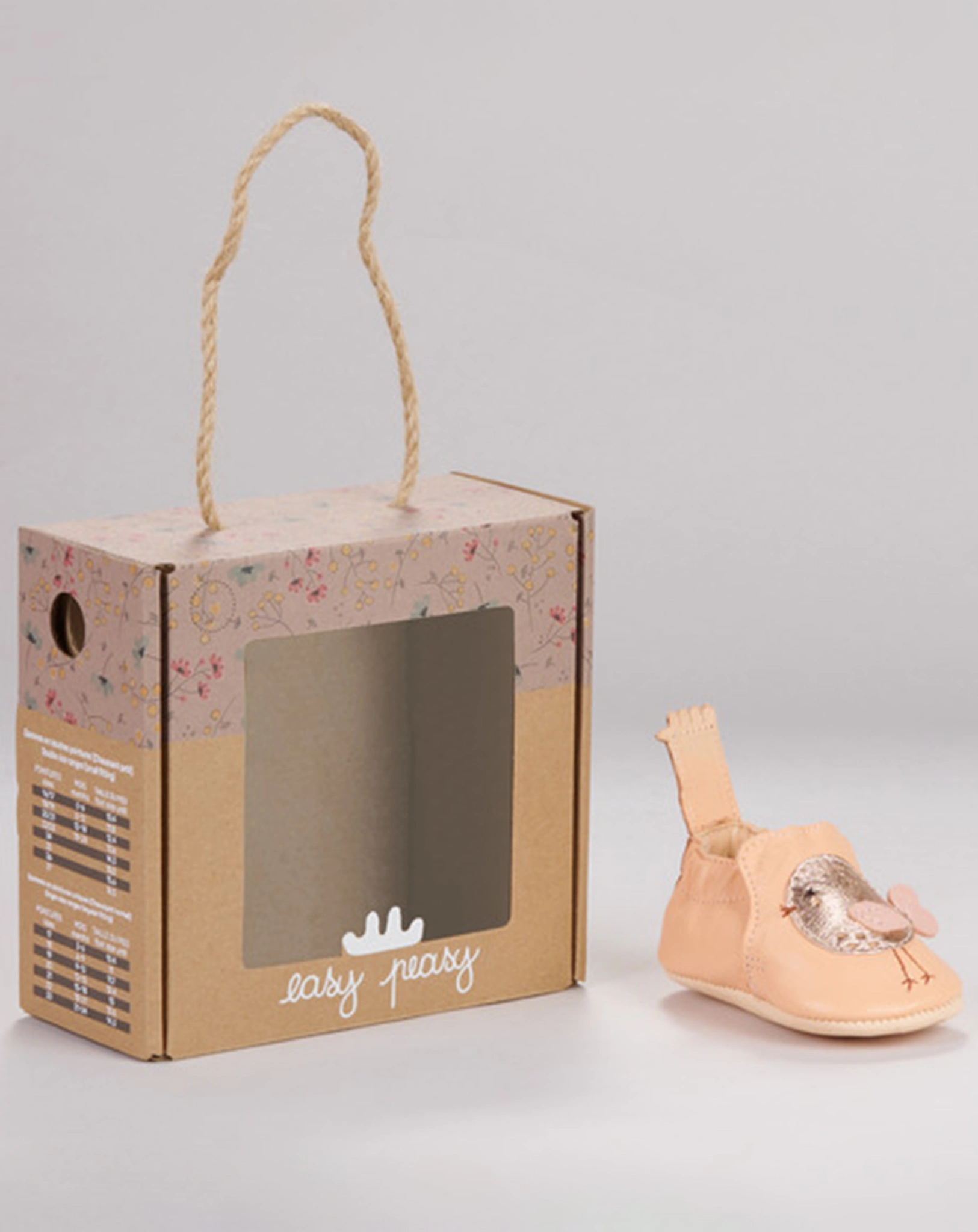 Krabbelschuhe MY BLUMOO POULE in abricot