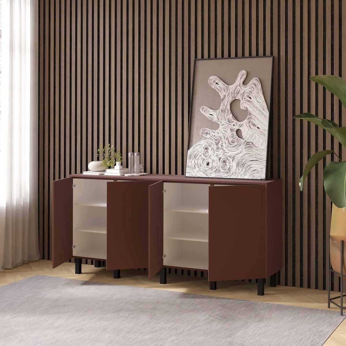 Artego Design Pastell Ayaya 183 cm Dressoir Oxydrood