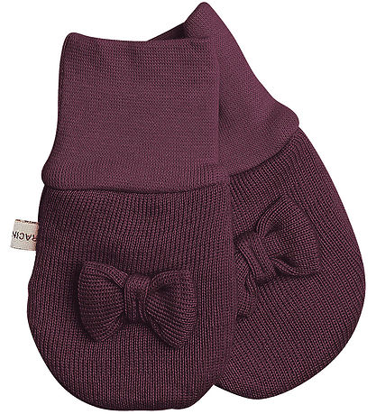 Racing Kids Luffer - Uld/Bomuld - Rød Grape m. Sl?jfe