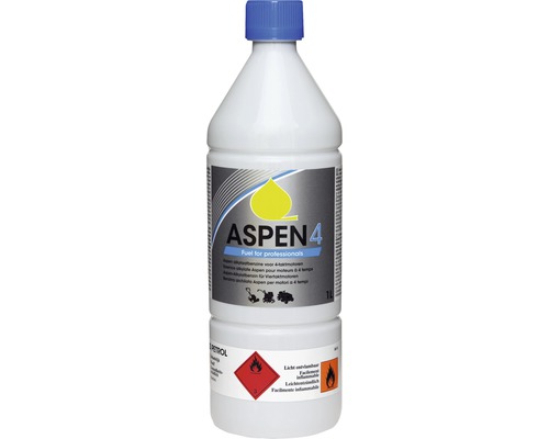 Alkylaatbenzine ASPEN 4-takt, 1 L voor tuinmachines